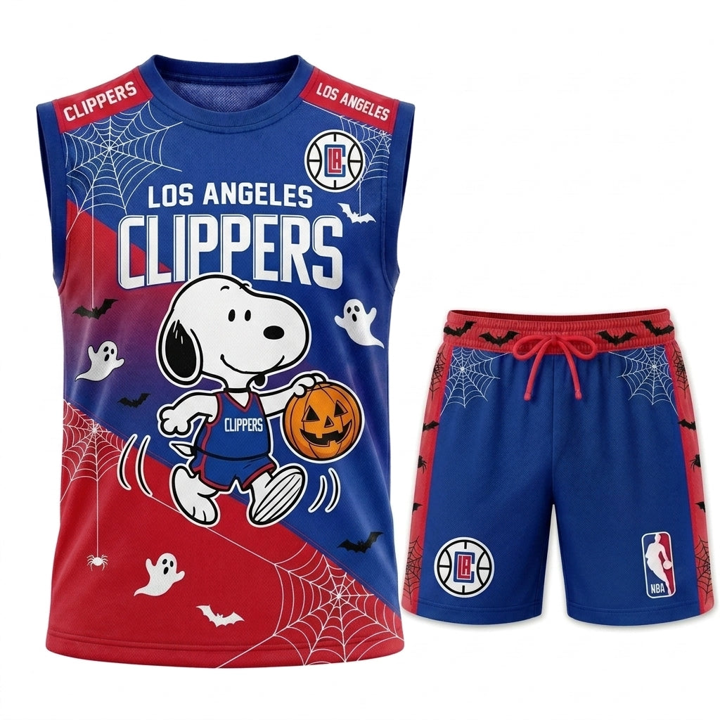 Limited Halloween Basketball Set, Cartoon Beagle Jersey + Shorts | 30 Teams