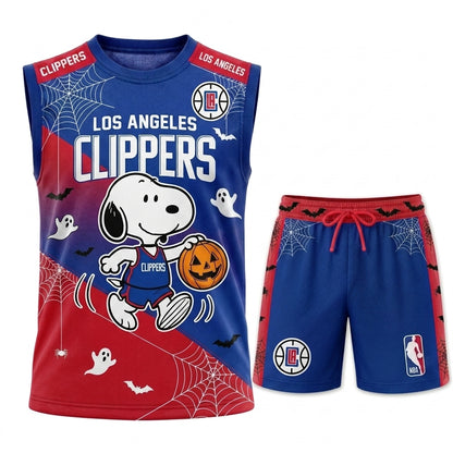 Limited Halloween Basketball Set, Cartoon Beagle Jersey + Shorts | 30 Teams