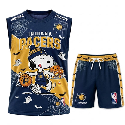 Limited Halloween Basketball Set, Cartoon Beagle Jersey + Shorts | 30 Teams