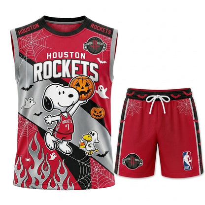 Limited Halloween Basketball Set, Cartoon Beagle Jersey + Shorts | 30 Teams