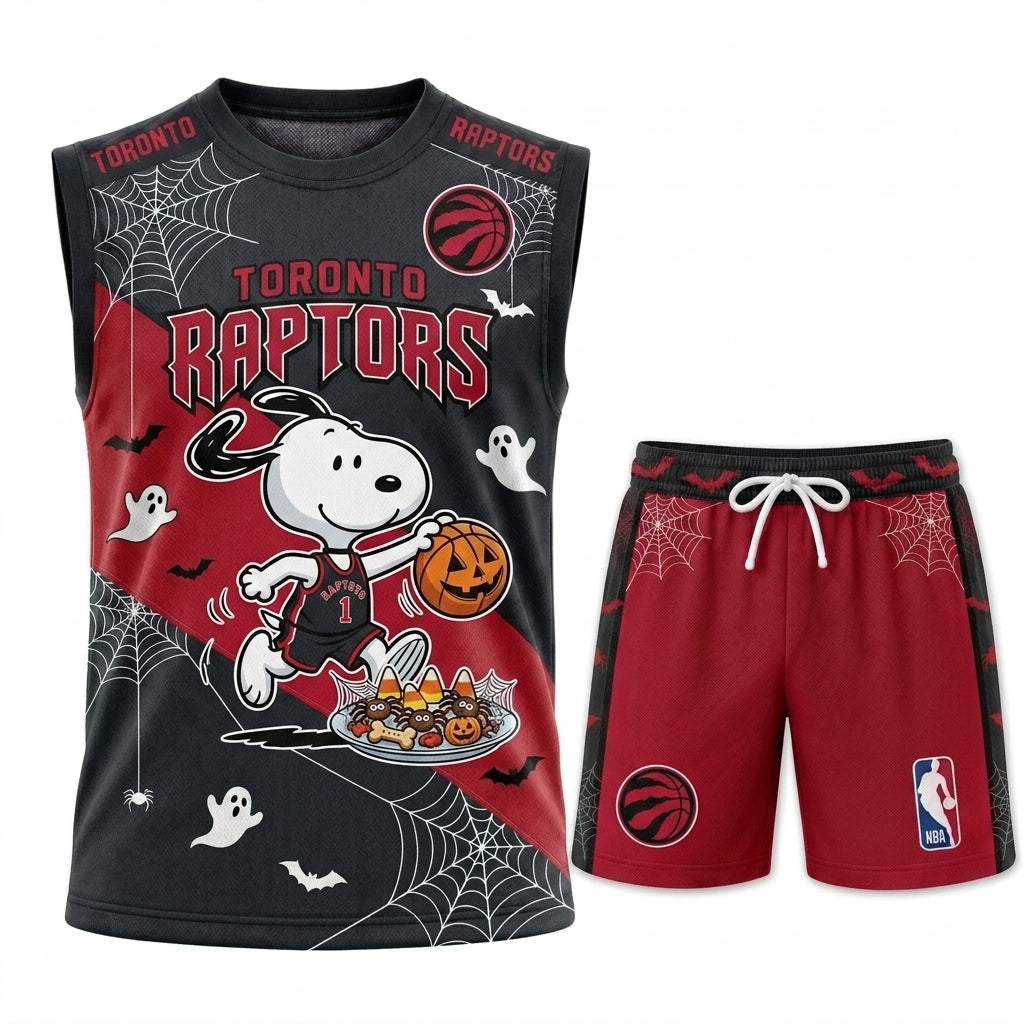 Limited Halloween Basketball Set, Cartoon Beagle Jersey + Shorts | 30 Teams