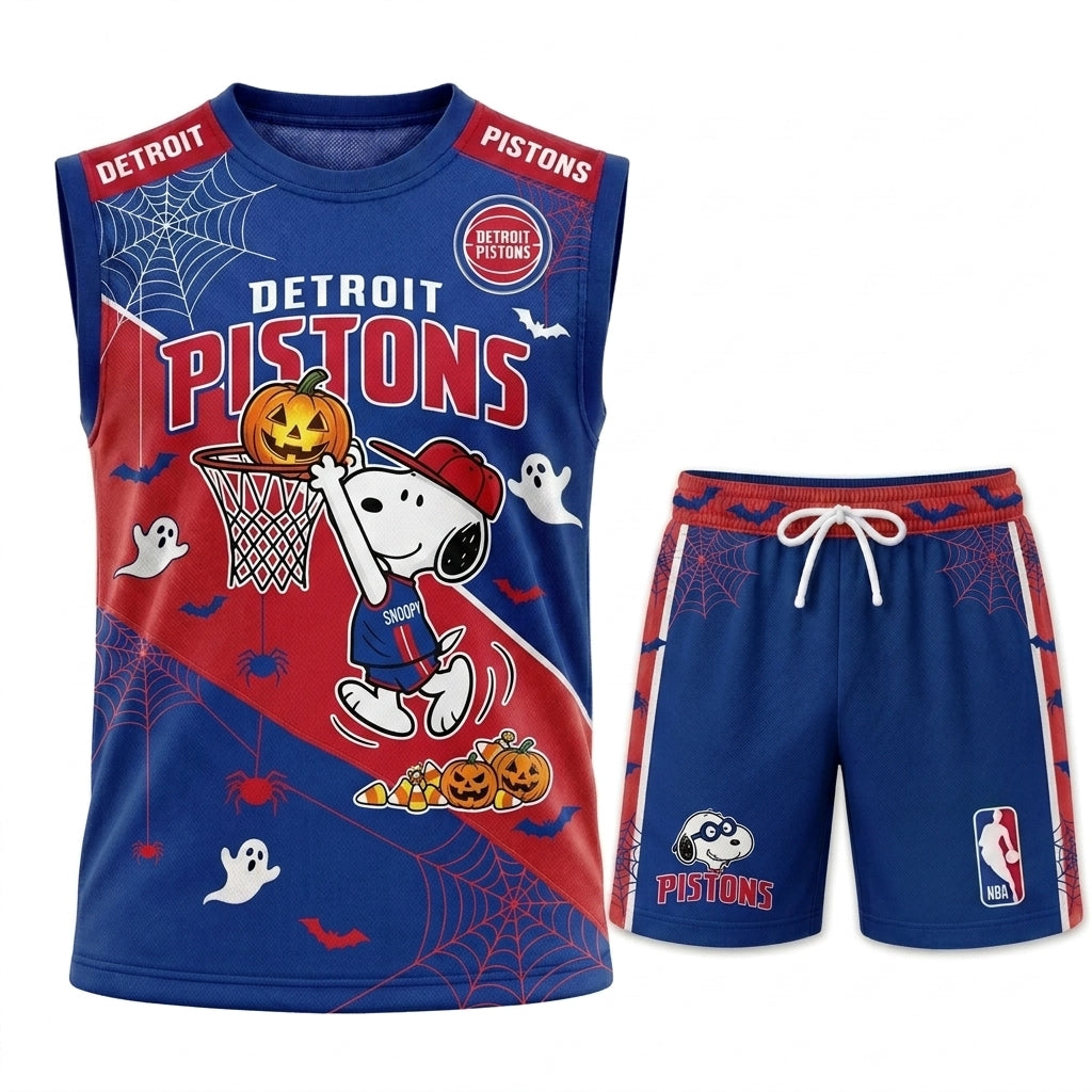 Limited Halloween Basketball Set, Cartoon Beagle Jersey + Shorts | 30 Teams