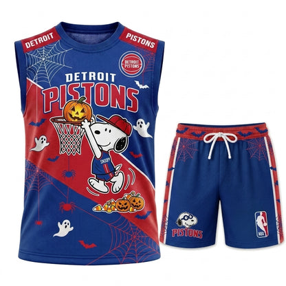 Limited Halloween Basketball Set, Cartoon Beagle Jersey + Shorts | 30 Teams