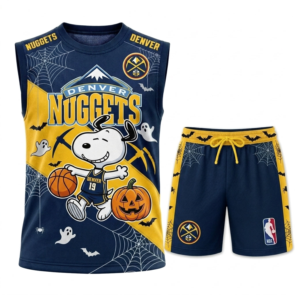 Limited Halloween Basketball Set, Cartoon Beagle Jersey + Shorts | 30 Teams