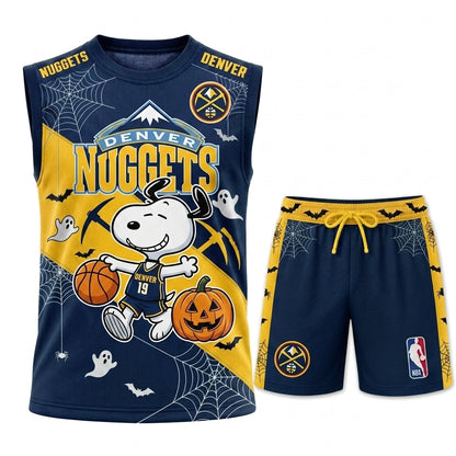 Limited Halloween Basketball Set, Cartoon Beagle Jersey + Shorts | 30 Teams