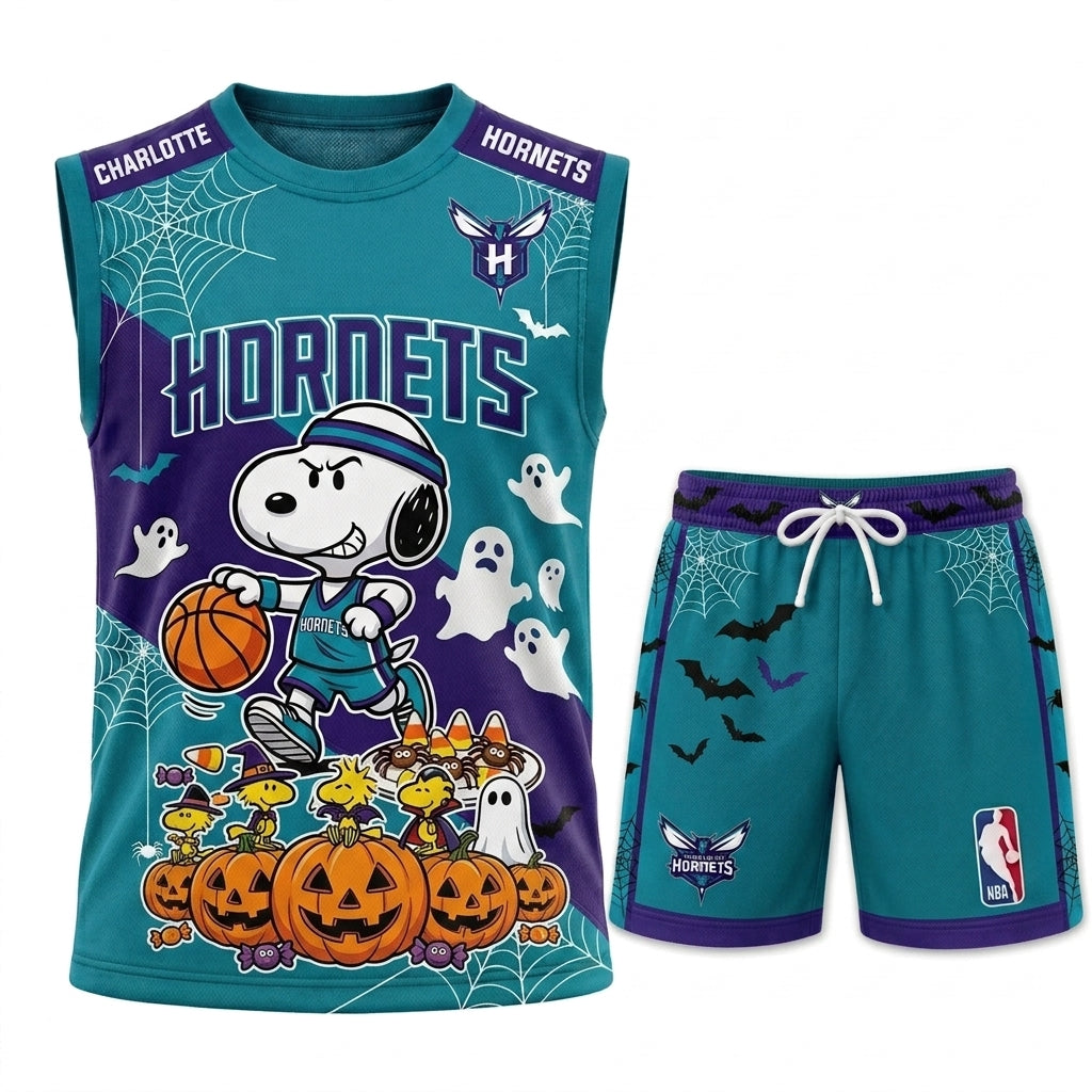 Limited Halloween Basketball Set, Cartoon Beagle Jersey + Shorts | 30 Teams