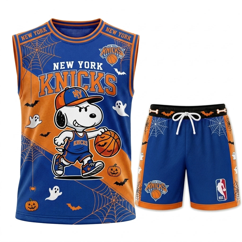 Limited Halloween Basketball Set, Cartoon Beagle Jersey + Shorts | 30 Teams