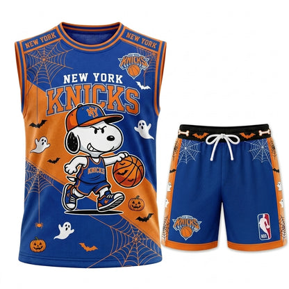 Limited Halloween Basketball Set, Cartoon Beagle Jersey + Shorts | 30 Teams