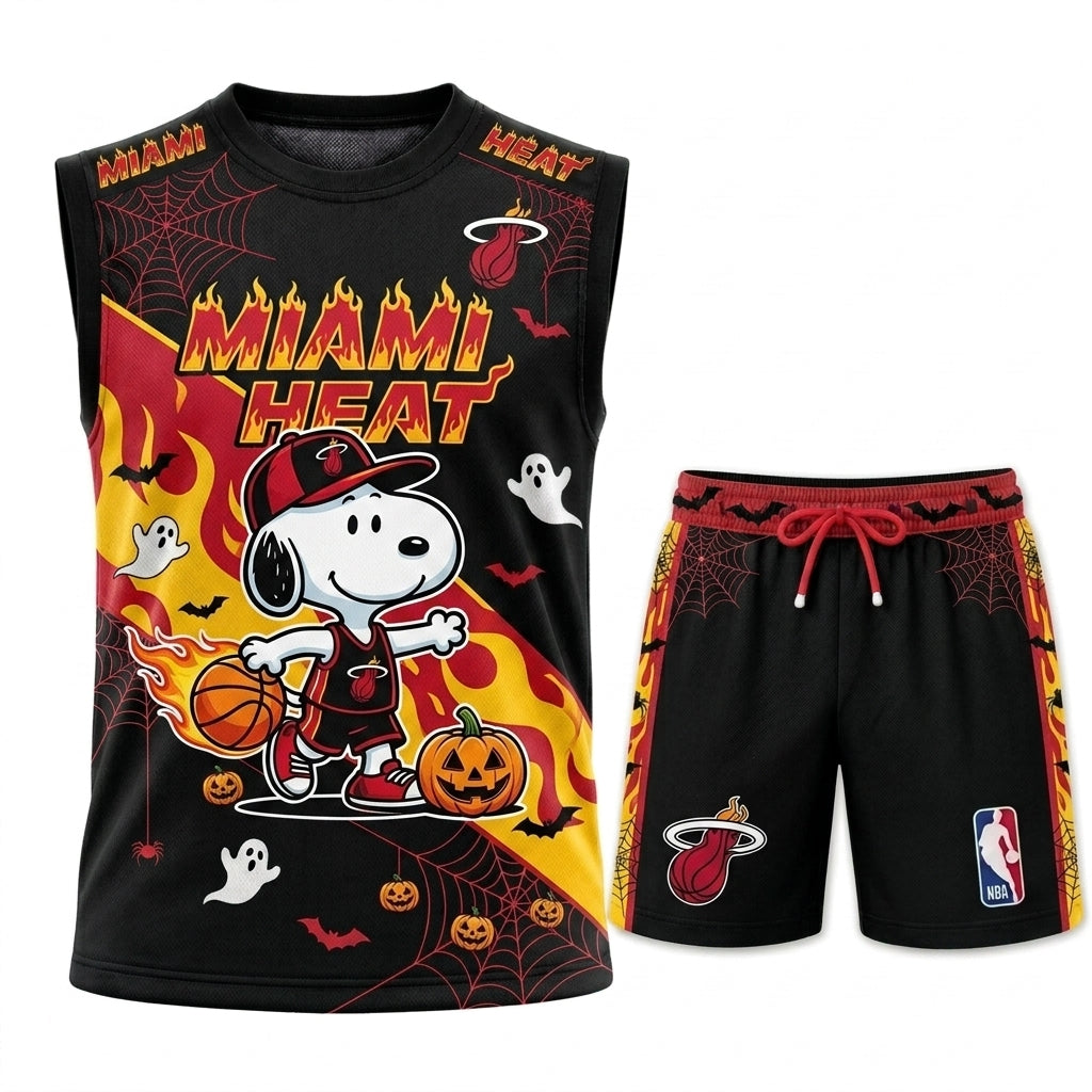 Limited Halloween Basketball Set, Cartoon Beagle Jersey + Shorts | 30 Teams