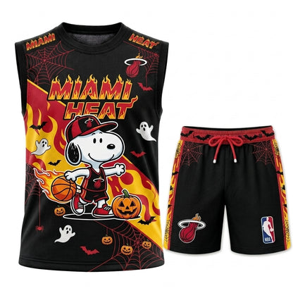 Limited Halloween Basketball Set, Cartoon Beagle Jersey + Shorts | 30 Teams