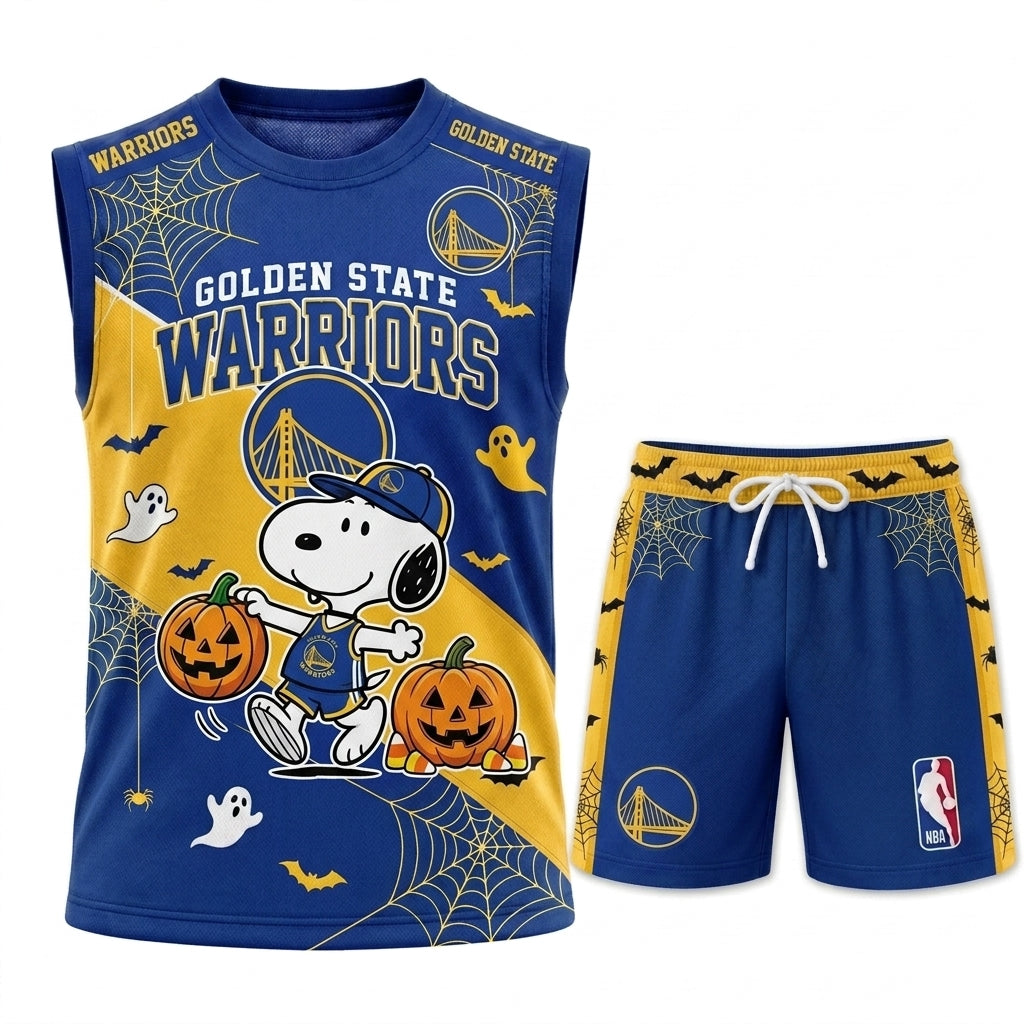 Limited Halloween Basketball Set, Cartoon Beagle Jersey + Shorts | 30 Teams