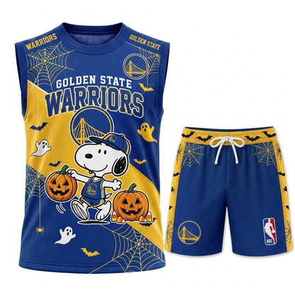 Limited Halloween Basketball Set, Cartoon Beagle Jersey + Shorts | 30 Teams