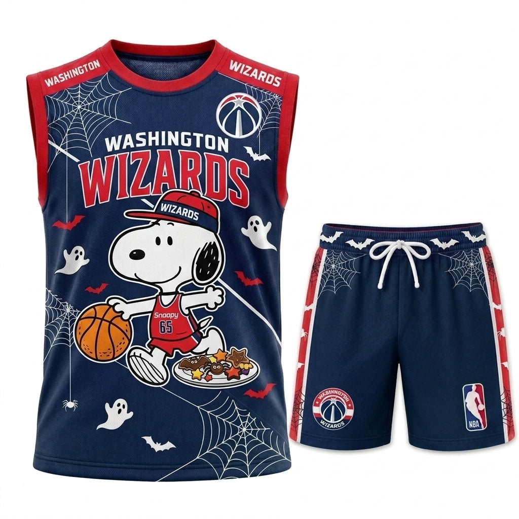 Limited Halloween Basketball Set, Cartoon Beagle Jersey + Shorts | 30 Teams