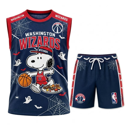 Limited Halloween Basketball Set, Cartoon Beagle Jersey + Shorts | 30 Teams