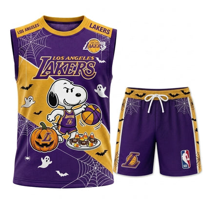 Limited Halloween Basketball Set, Cartoon Beagle Jersey + Shorts | 30 Teams