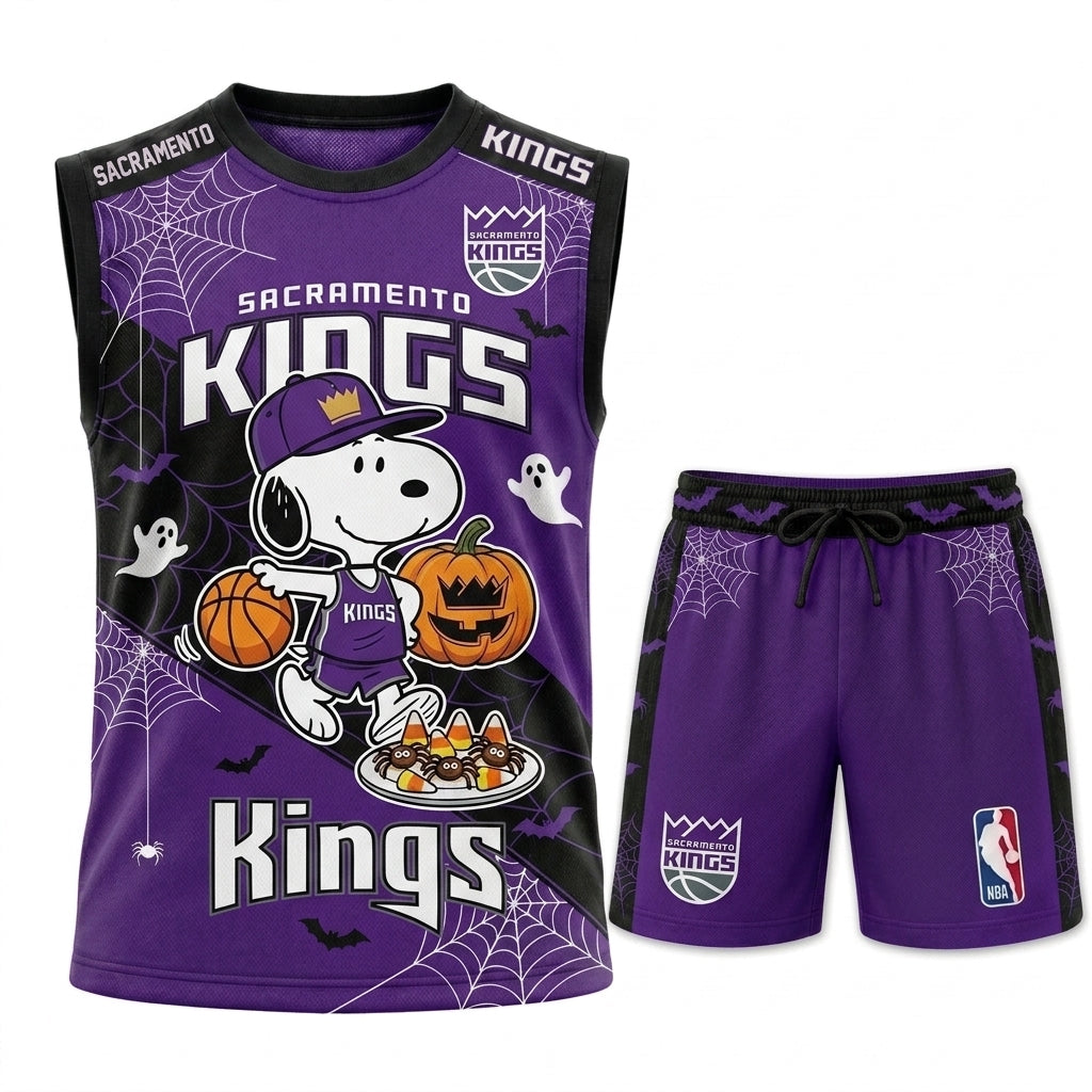 Limited Halloween Basketball Set, Cartoon Beagle Jersey + Shorts | 30 Teams