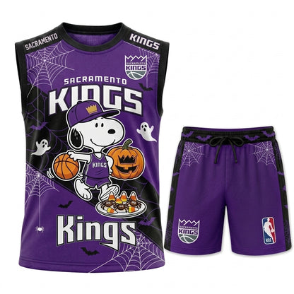 Limited Halloween Basketball Set, Cartoon Beagle Jersey + Shorts | 30 Teams