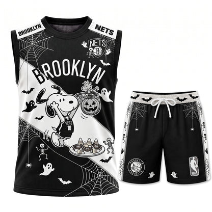 Limited Halloween Basketball Set, Cartoon Beagle Jersey + Shorts | 30 Teams