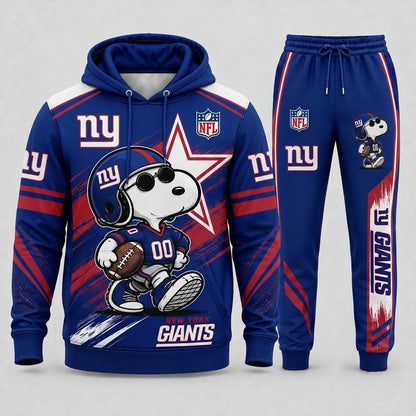 Snoopy NFL Fan Set — Hoodie & Sweatpants | All 32 Football Teams Available