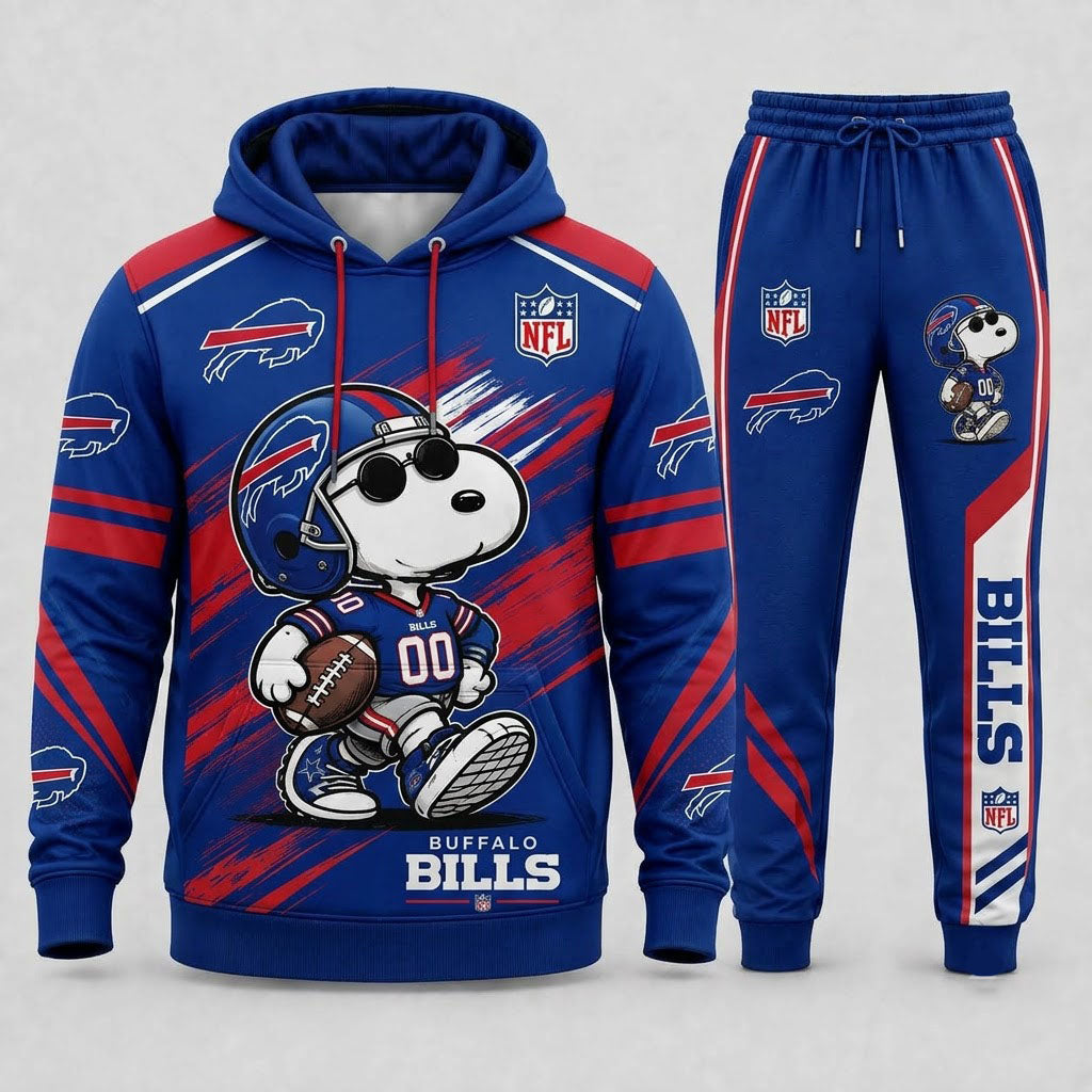 Snoopy NFL Fan Set — Hoodie & Sweatpants | All 32 Football Teams Available