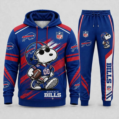 Snoopy NFL Fan Set — Hoodie & Sweatpants | All 32 Football Teams Available