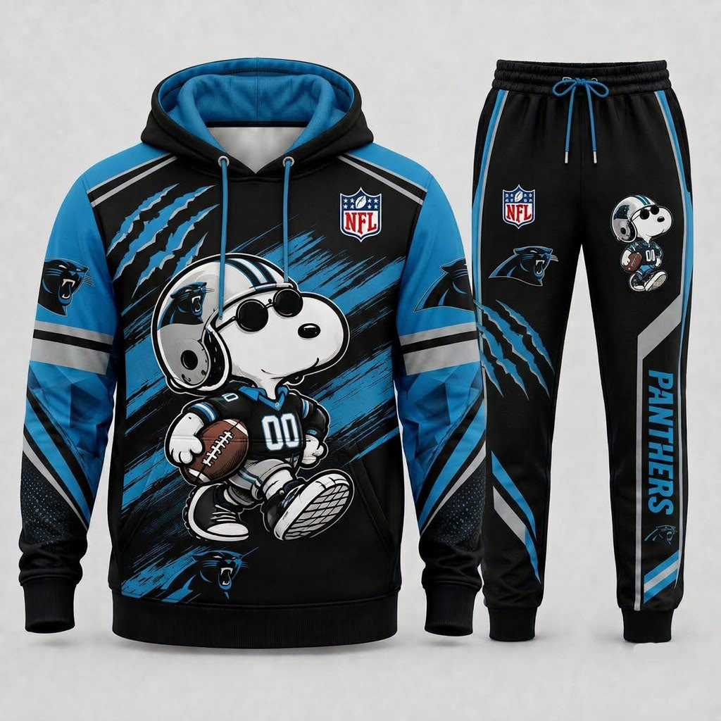 Snoopy NFL Fan Set — Hoodie & Sweatpants | All 32 Football Teams Available