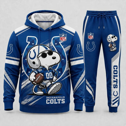 Snoopy NFL Fan Set — Hoodie & Sweatpants | All 32 Football Teams Available
