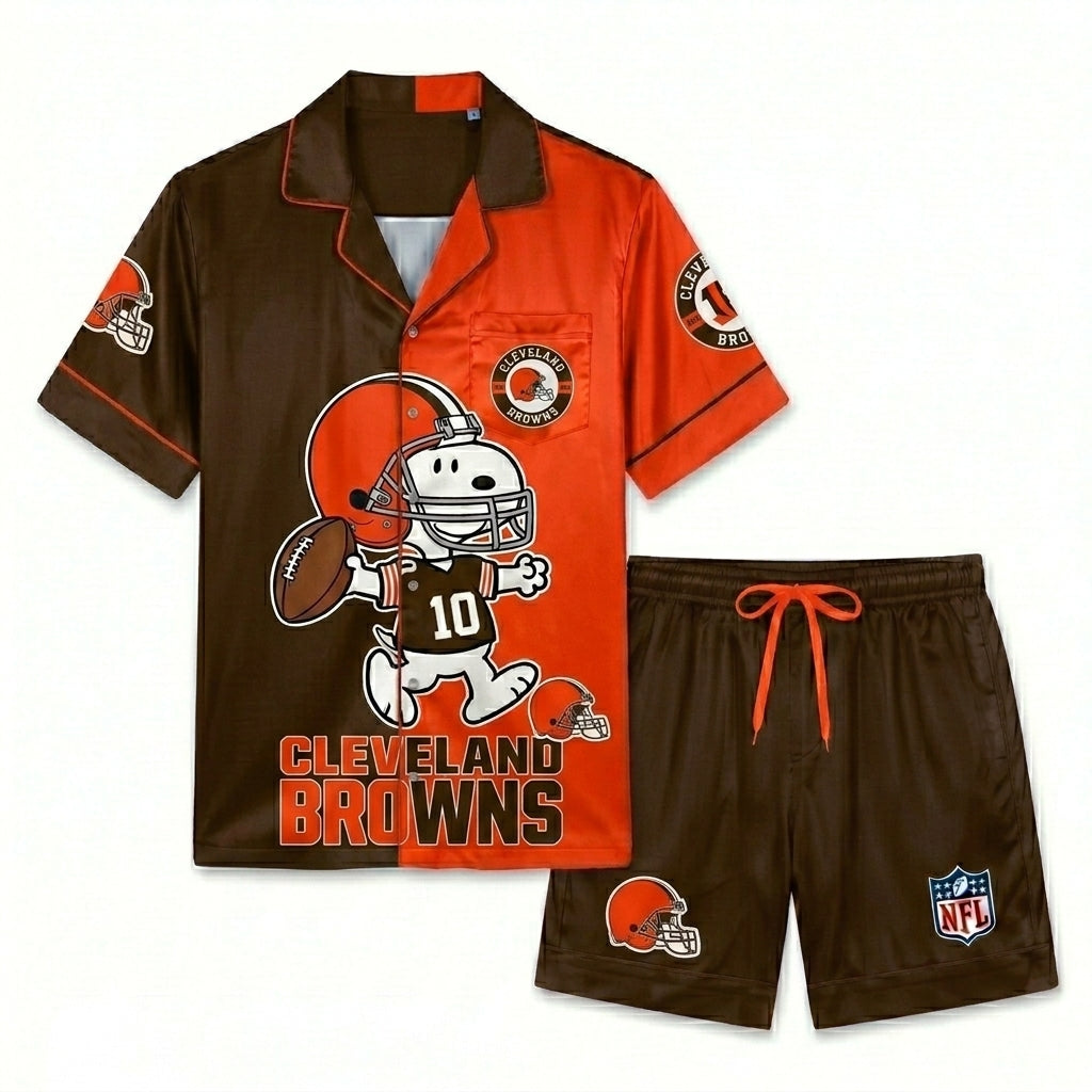 SHORT-SLEEVE PAJAMAS SET FOR TOP TEAM FOOTBALL FAN