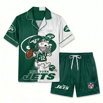 SHORT-SLEEVE PAJAMAS SET FOR TOP TEAM FOOTBALL FAN