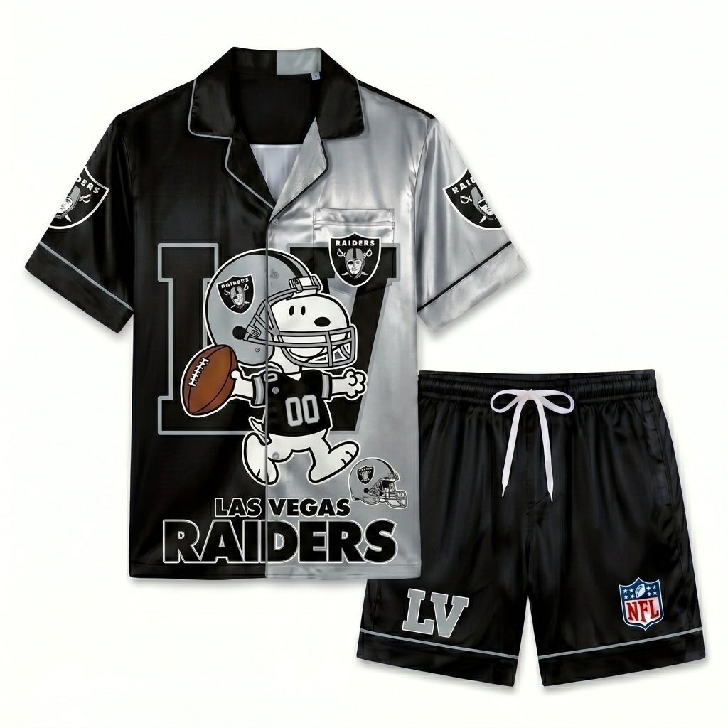 SHORT-SLEEVE PAJAMAS SET FOR TOP TEAM FOOTBALL FAN