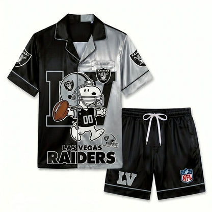 SHORT-SLEEVE PAJAMAS SET FOR TOP TEAM FOOTBALL FAN