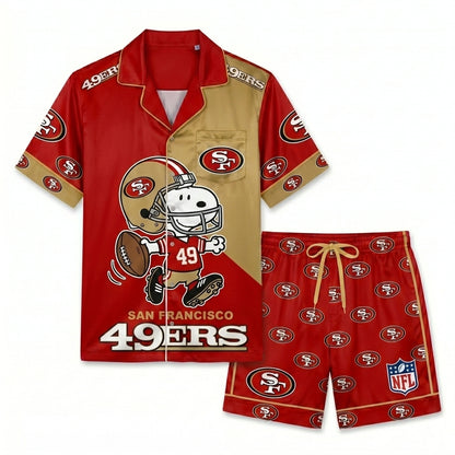 SHORT-SLEEVE PAJAMAS SET FOR TOP TEAM FAN