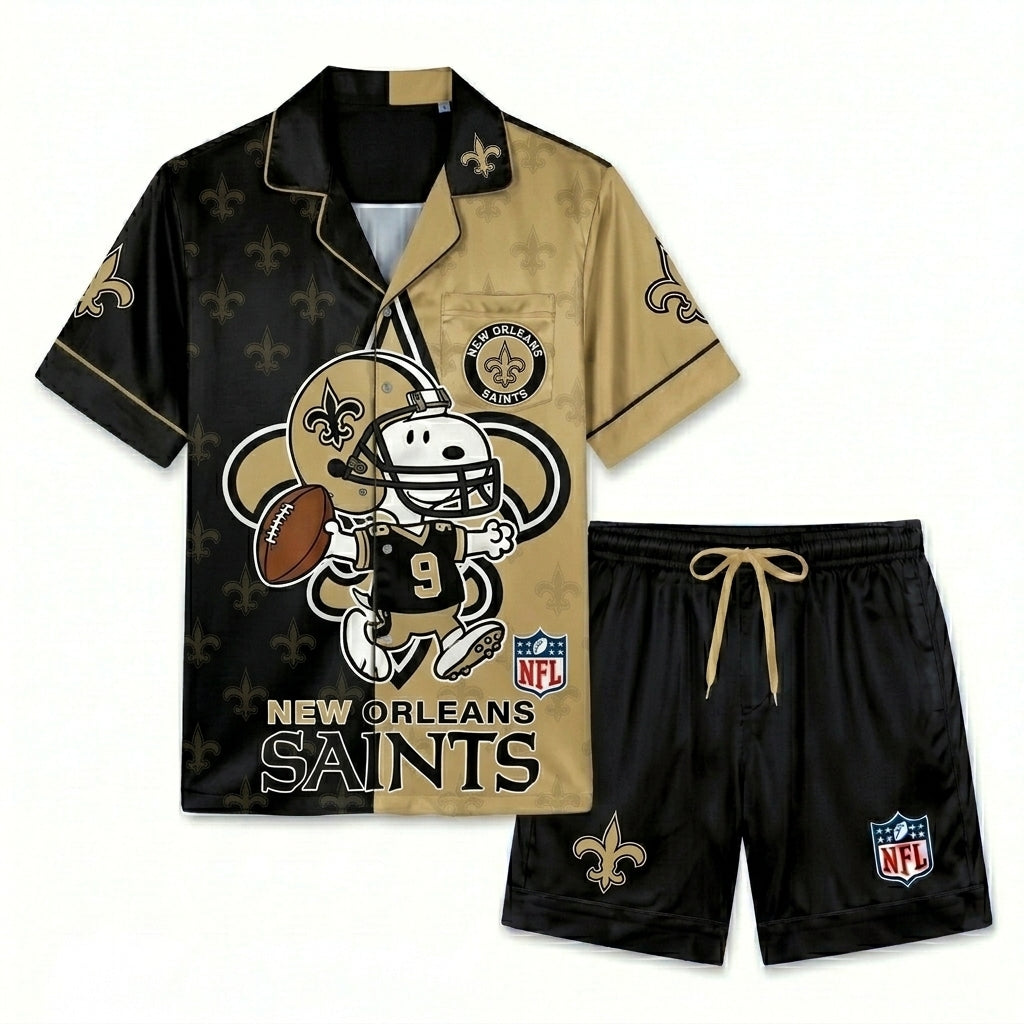 SHORT-SLEEVE PAJAMAS SET FOR TOP TEAM FOOTBALL FAN