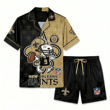 SHORT-SLEEVE PAJAMAS SET FOR TOP TEAM FOOTBALL FAN