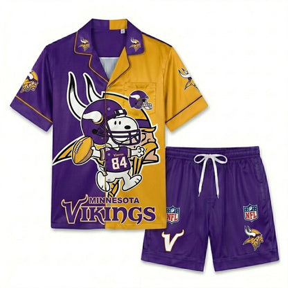 SHORT-SLEEVE PAJAMAS SET FOR TOP TEAM FOOTBALL FAN