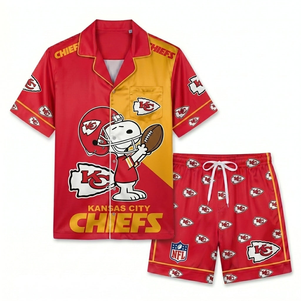 SHORT-SLEEVE PAJAMAS SET FOR TOP TEAM FAN