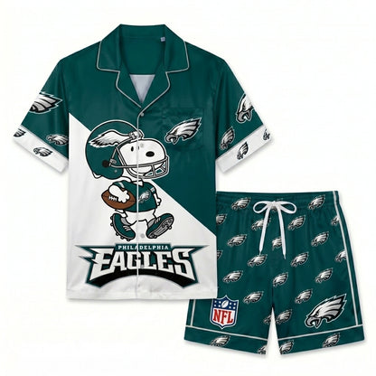 SHORT-SLEEVE PAJAMAS SET FOR TOP TEAM FAN