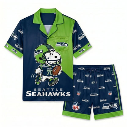 SHORT-SLEEVE PAJAMAS SET FOR TOP TEAM FOOTBALL FAN