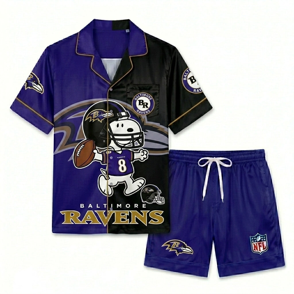 SHORT-SLEEVE PAJAMAS SET FOR TOP TEAM FOOTBALL FAN