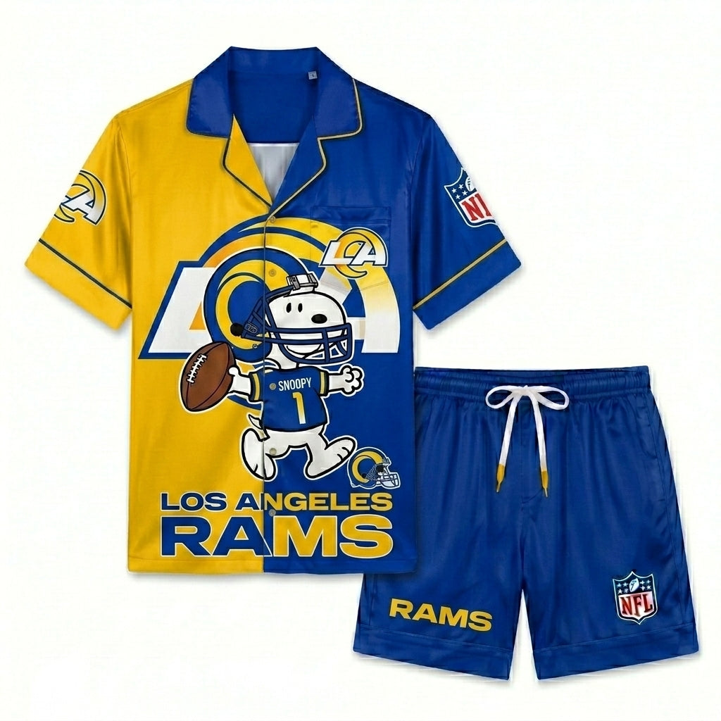 SHORT-SLEEVE PAJAMAS SET FOR TOP TEAM FOOTBALL FAN