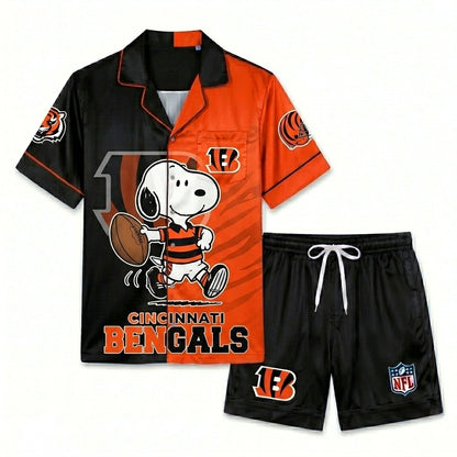 SHORT-SLEEVE PAJAMAS SET FOR TOP TEAM FOOTBALL FAN