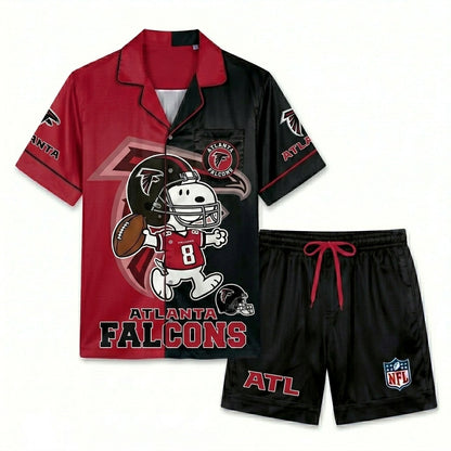 SHORT-SLEEVE PAJAMAS SET FOR TOP TEAM FOOTBALL FAN