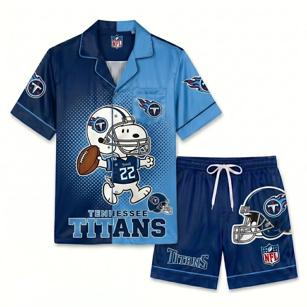 SHORT-SLEEVE PAJAMAS SET FOR TOP TEAM FOOTBALL FAN