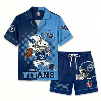 SHORT-SLEEVE PAJAMAS SET FOR TOP TEAM FOOTBALL FAN