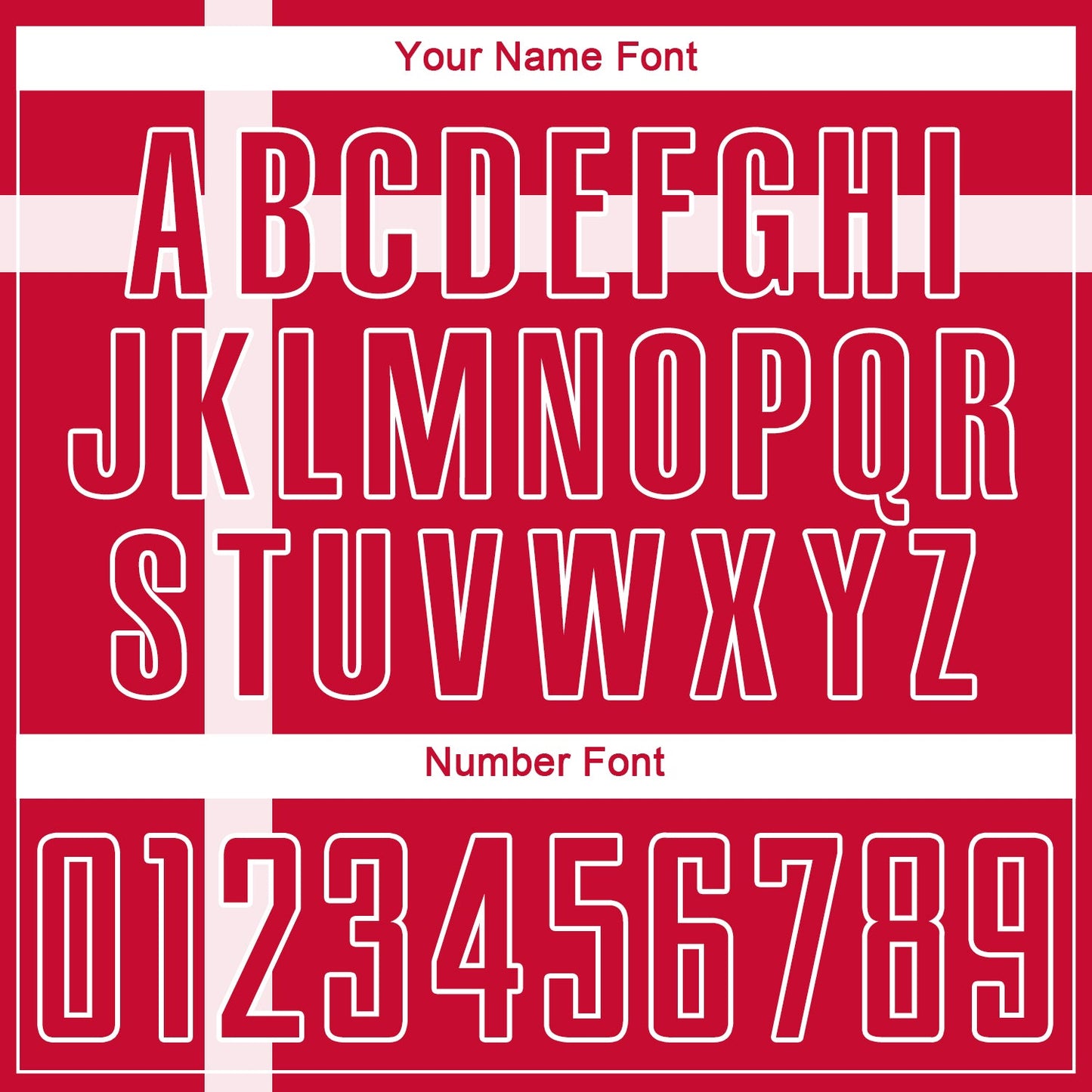 Custom Red Red-White Sublimation Danish Flag Soccer Uniform Jersey