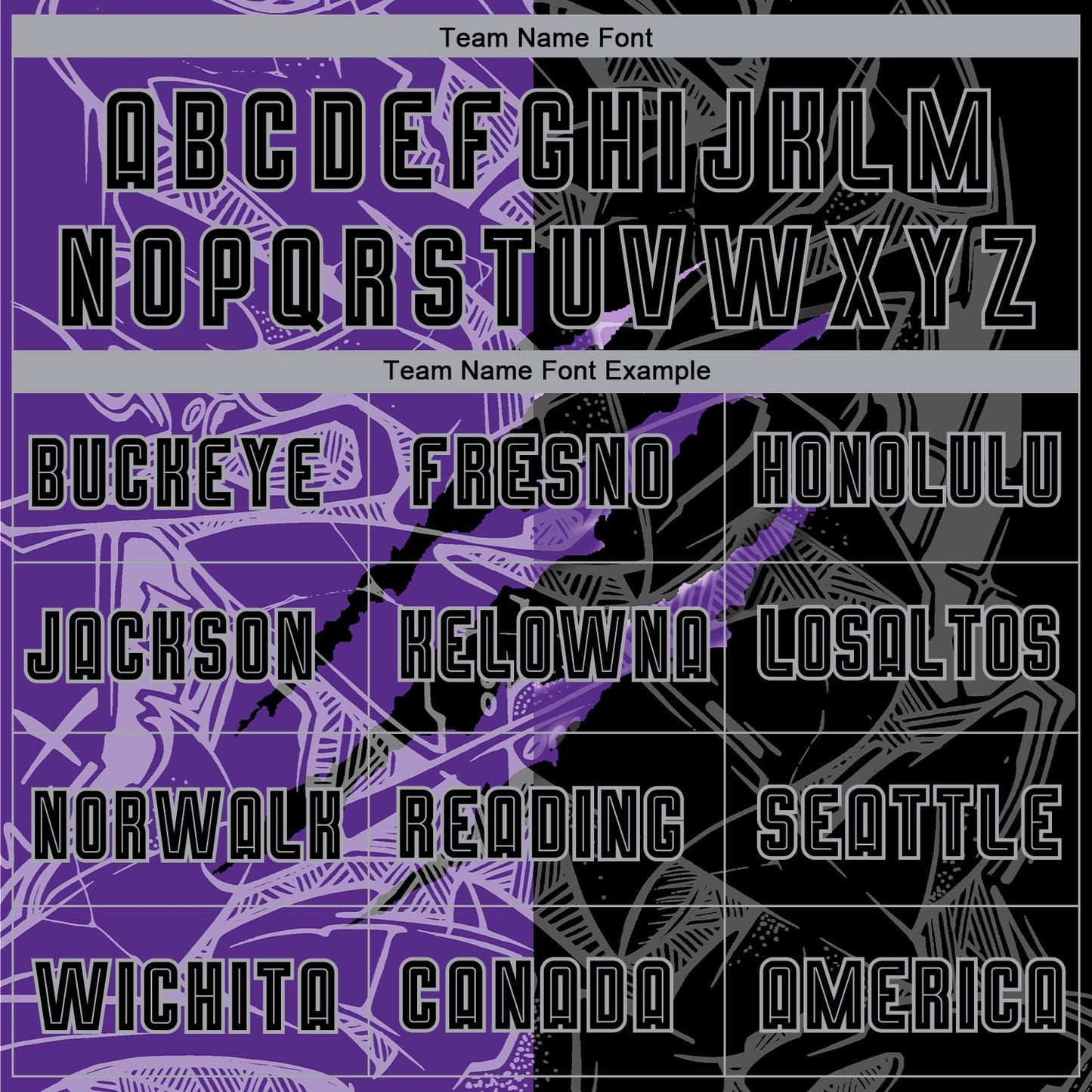 Custom Graffiti Pattern Black Purple-Gray Scratch Sublimation Soccer Uniform Jersey