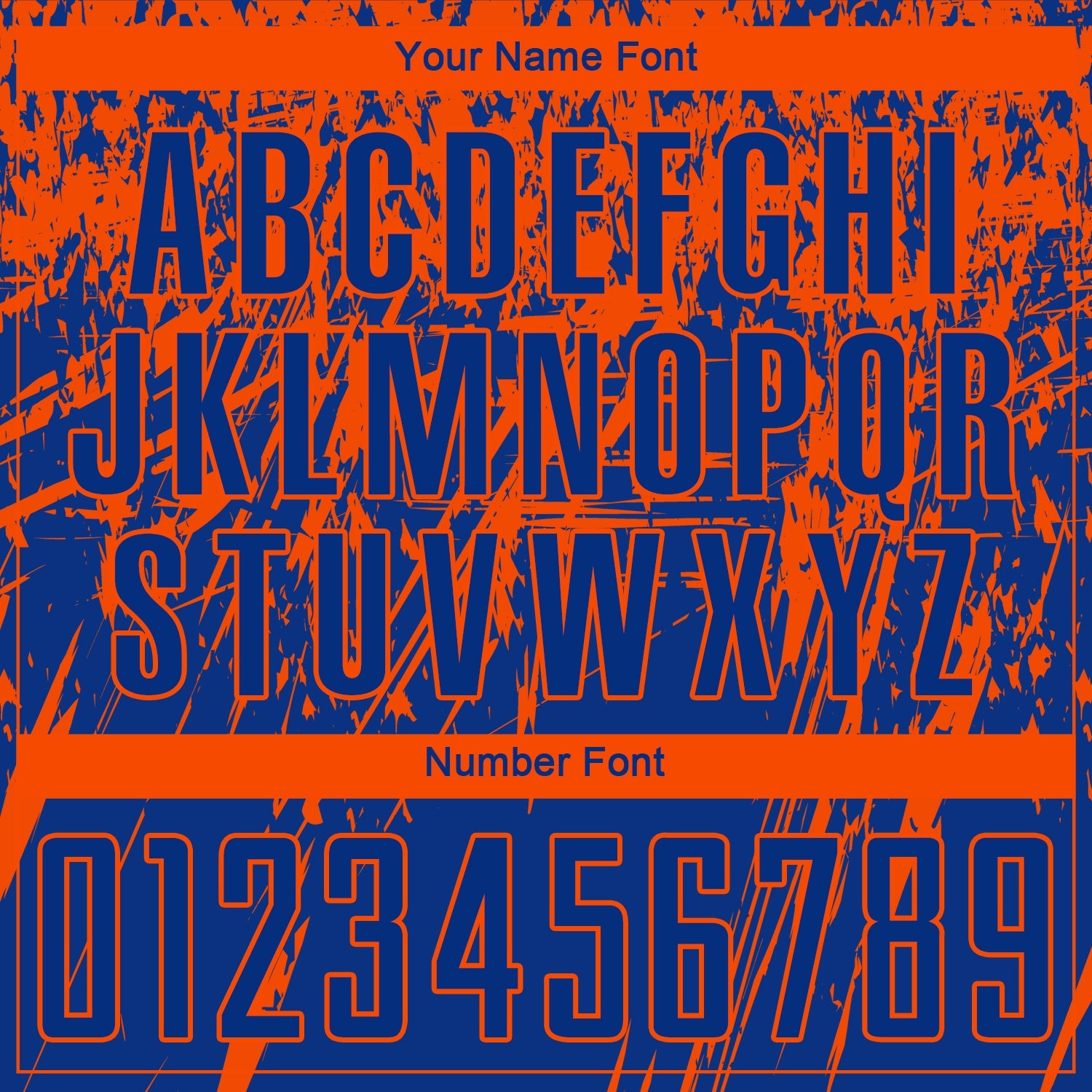 Custom Royal Orange Sublimation Soccer Uniform Jersey