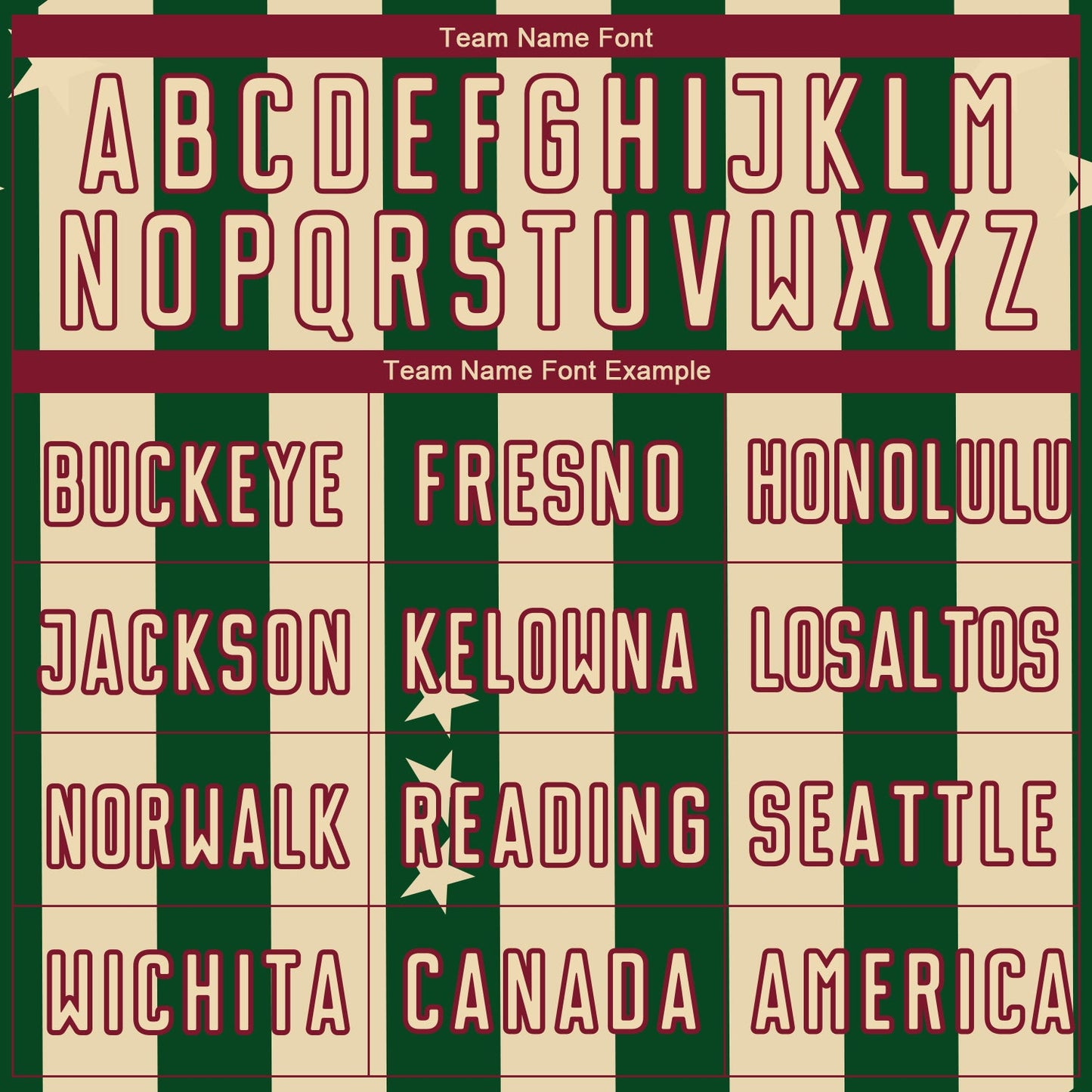 Custom City Cream Green-Crimson Stars And Stripes Sublimation Soccer Uniform Jersey