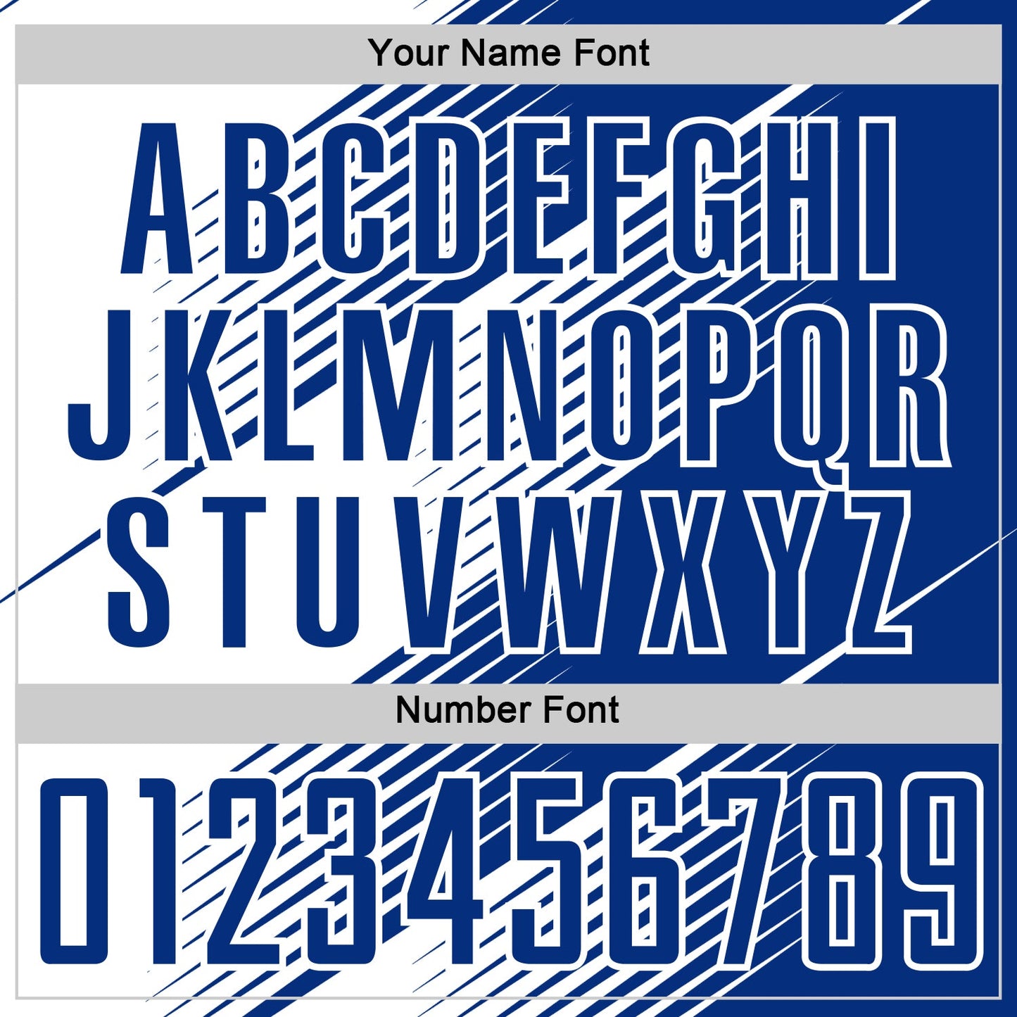 Custom Royal White Line Sublimation Soccer Uniform Jersey