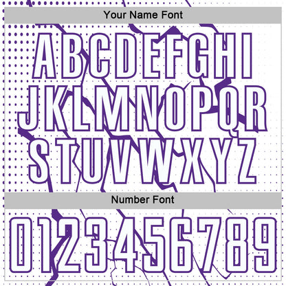 Custom White Purple Lightning Sports Sublimation Soccer Uniform Jersey